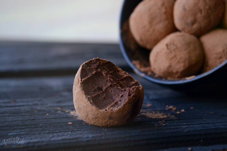 Paleo, gluten-free, vegan -- Easy Chocolate Truffles by Painted Fork