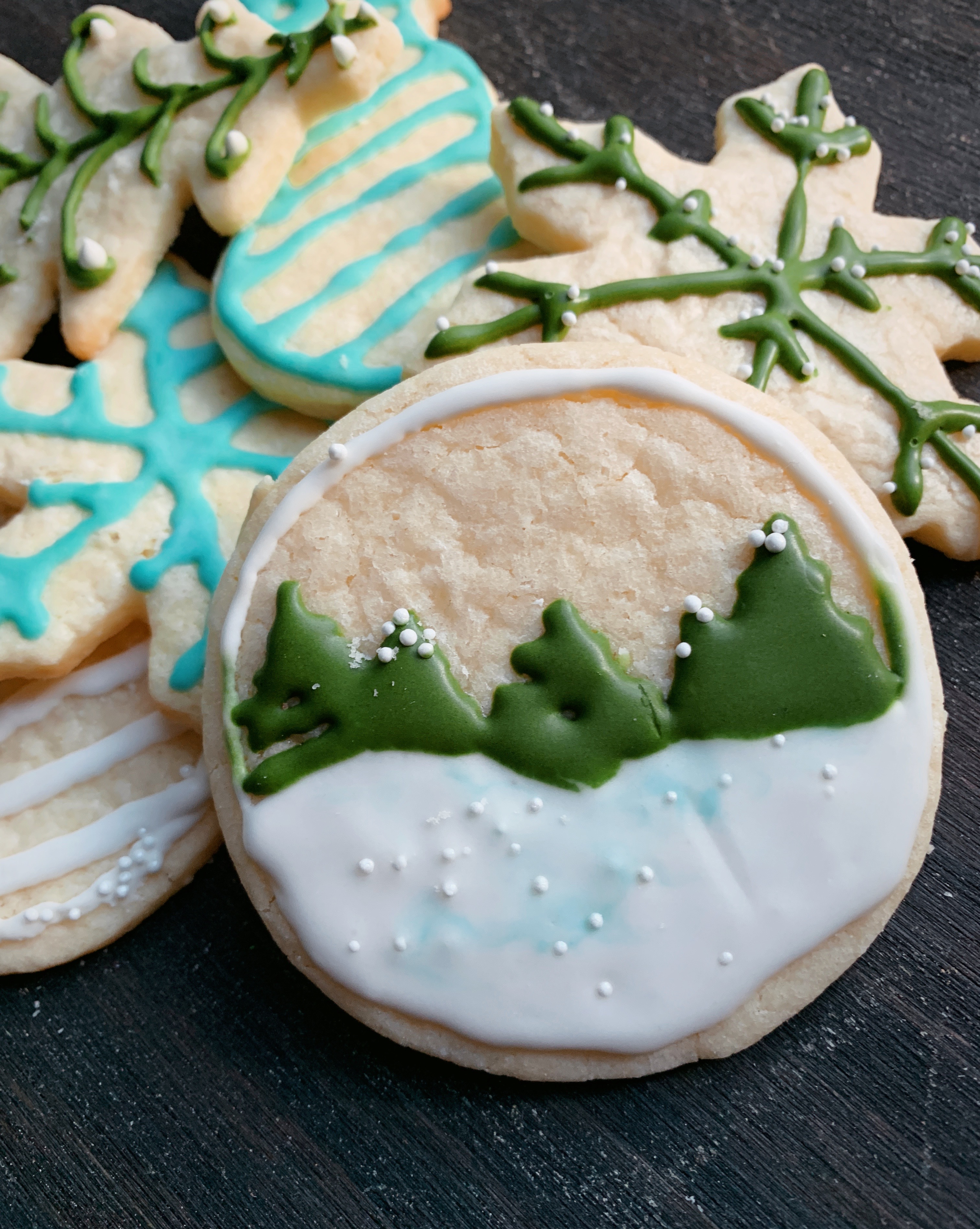 Painted Fork | Best Cut Out Sugar Cookies and Royal Icing 