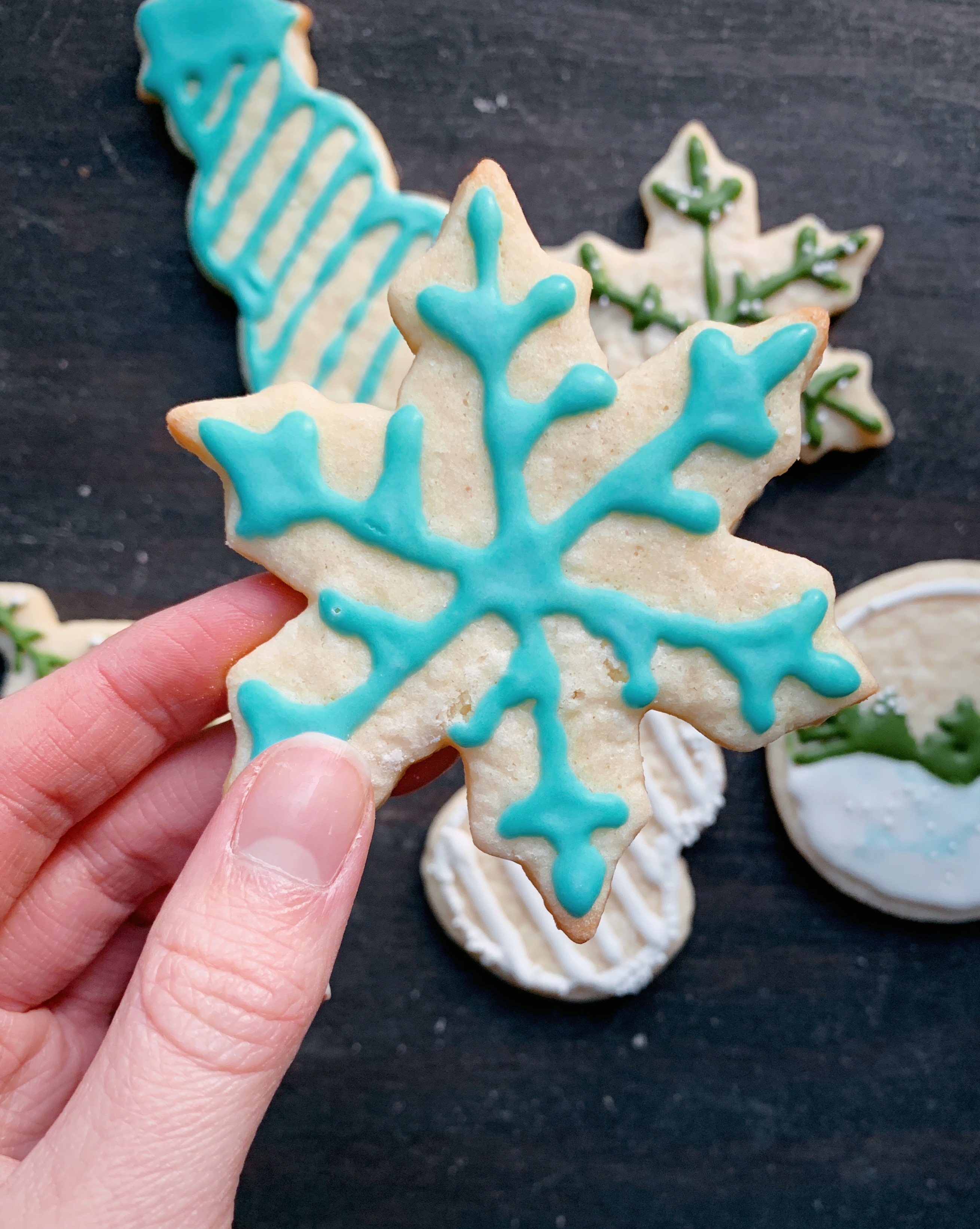 Painted Fork | Best Cut Out Sugar Cookies and Royal Icing 